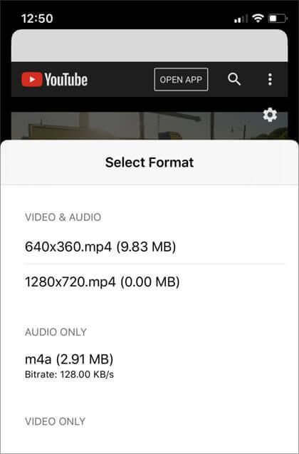 Download Youtube Video to MP4 on iPhone