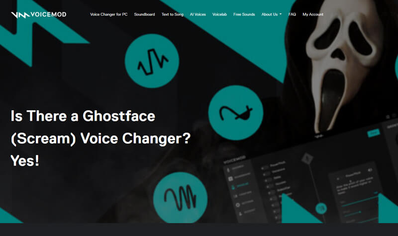 Ghostface voice changer software VoiceMod