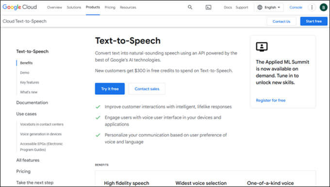 Google AI Voice Generator