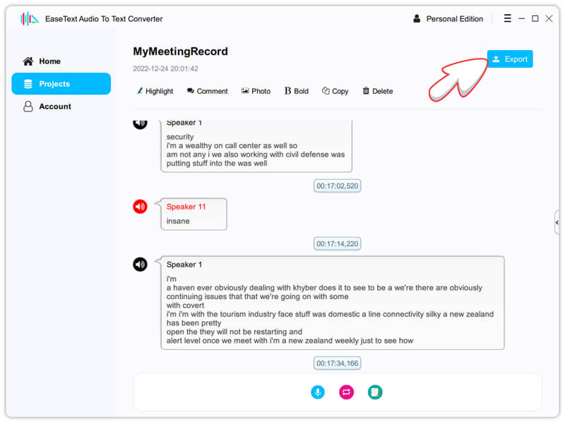 Saving google meeting record