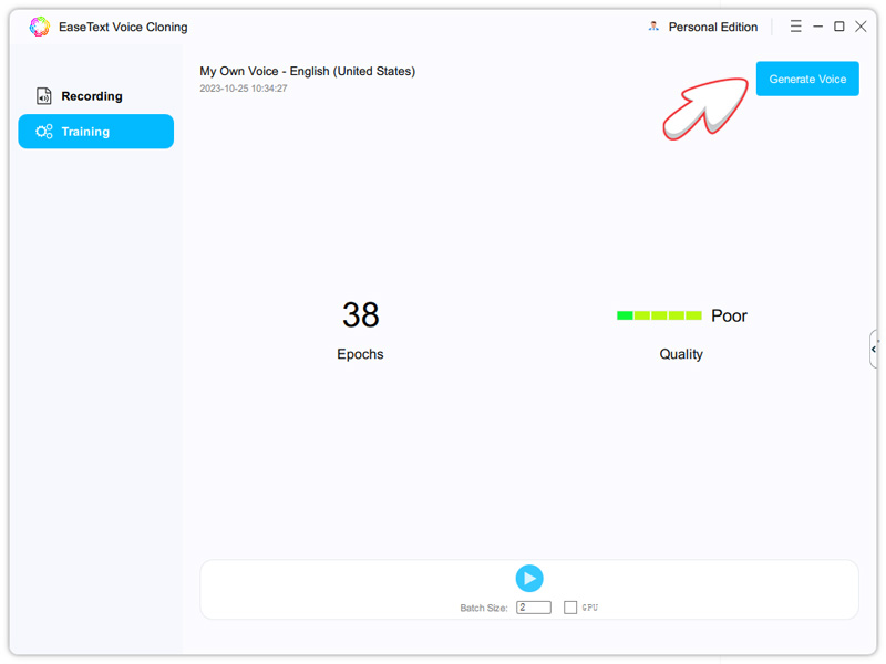Generate your Text to Speech Voices successfully