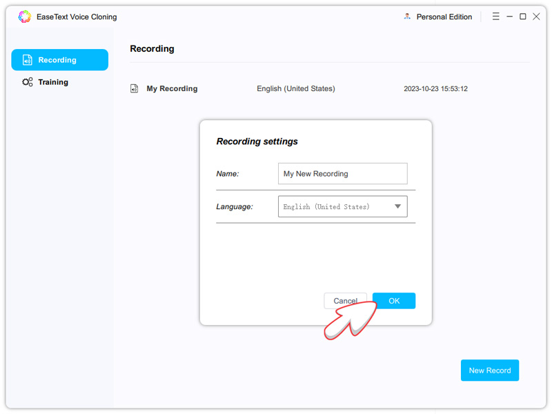 Create a recording