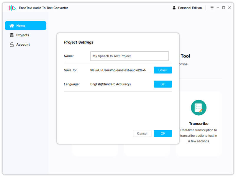 Start to convert Speech To Text on Mac