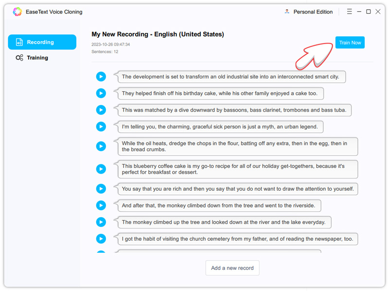  Text to Speech Voices Training