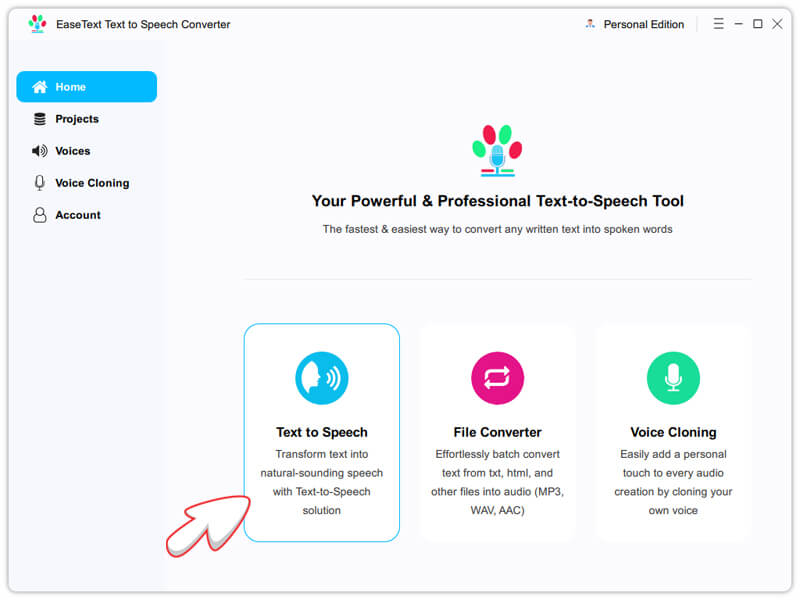 EaseText Text to Speech Converter screenshot